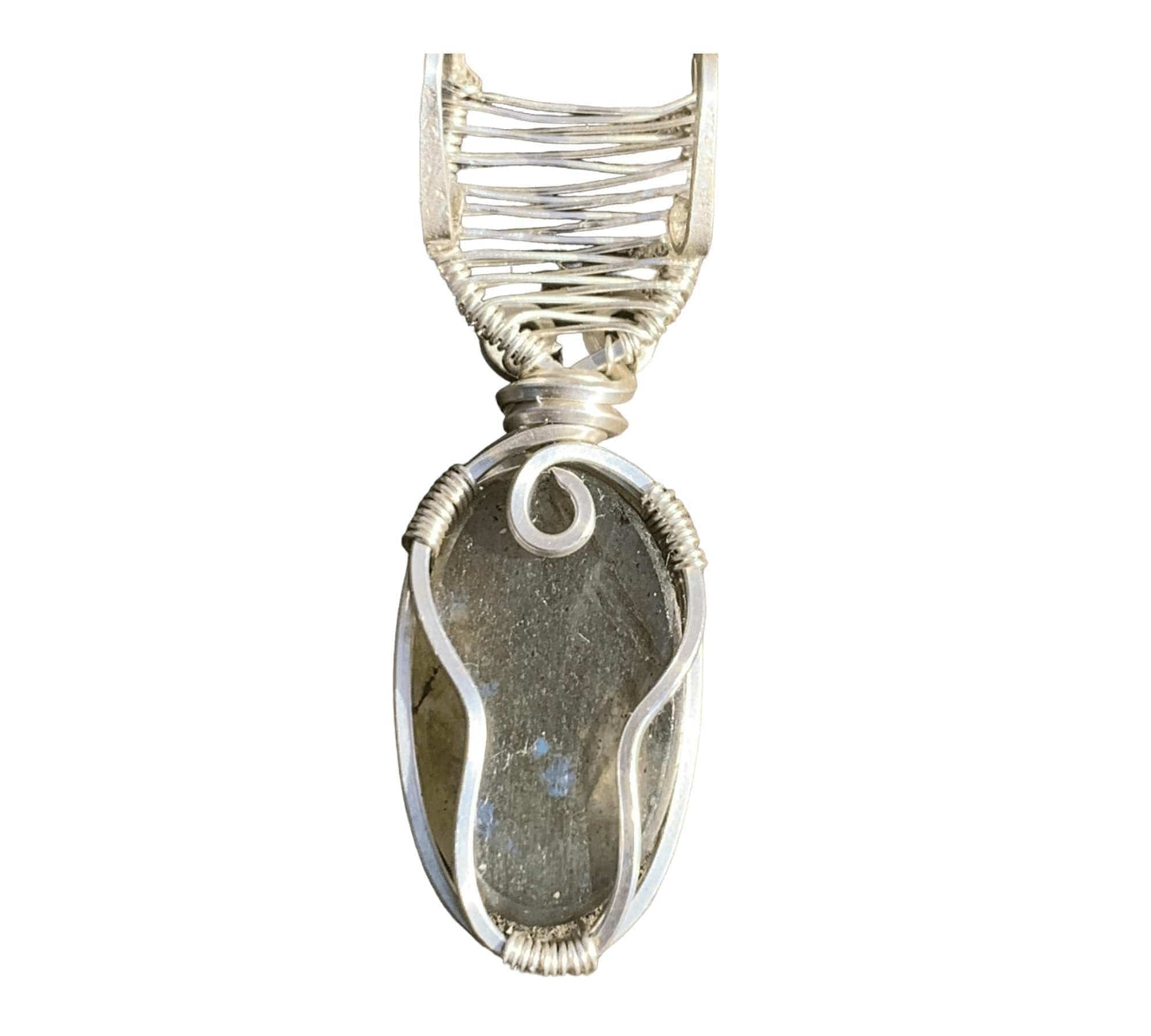 Purple Labradorite Sterling Silver Pendant - Innovated Visions Jewelry