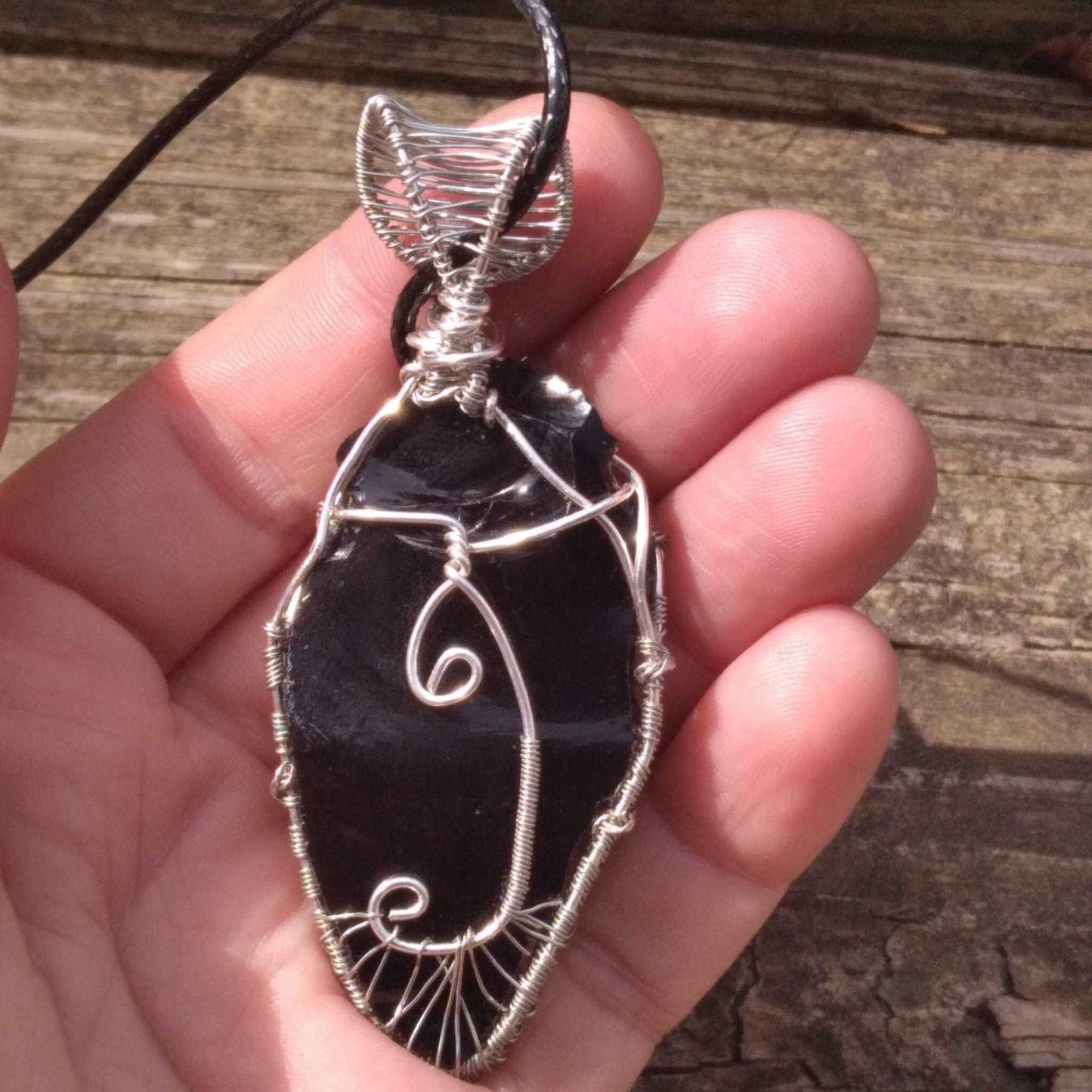 pendant wire wrapped