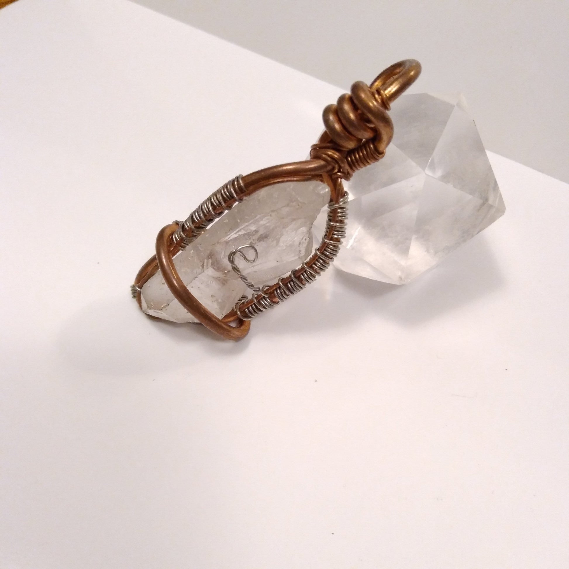 Legend Wire Wrapped Quartz Pendant - Innovated Visions Jewelry