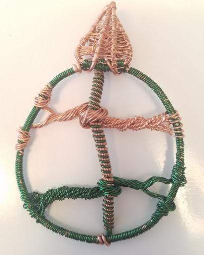 Wire Wrapped Empath Protection Symbol Pendant - Innovated Visions Jewelry
